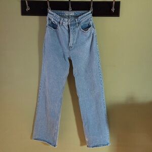 Abercrombie & Fitch Curve Love 90s Relaxed Jean High Rise Size 2S 26 Short
